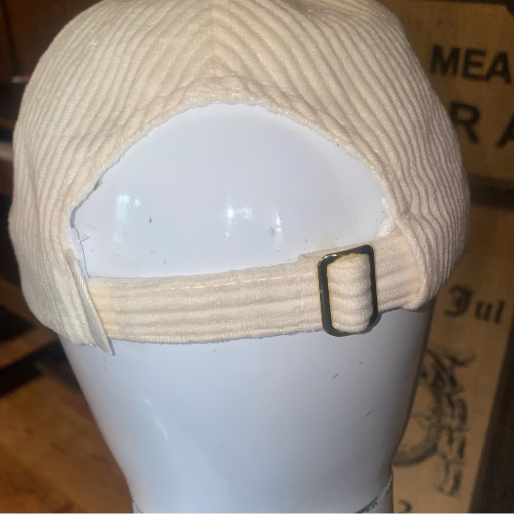 Varley Cream Ribbed Corduroy Baseball Cap - Picture 4 of 8